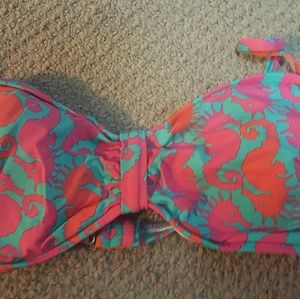 EUC Lilly Pulitzer bikini top Hold your Horses